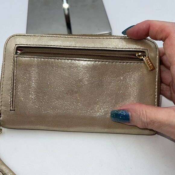 Fossil Gold Zip Around Wallet/Wristlet - Picture 7 of 11